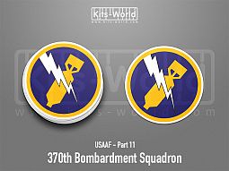 Kitsworld SAV Sticker - USAAF - 370th Bombardment Squadron Height: 100 mm 
